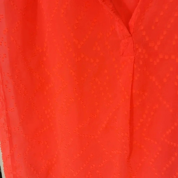 American Eagle Outfitters Neon Orange shirt, size medium sleeveless Blouse - Picture 3 of 4